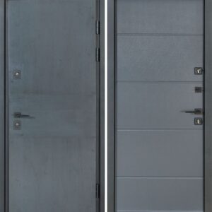 Metāla durvis TERMO HOUSE 703/191 Tumšs antracīts/Antracīts pelēks
