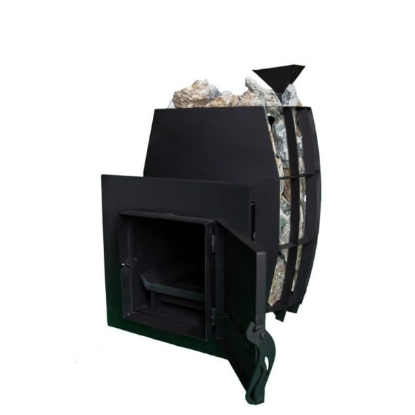 Pirts krāsns Etna Barrel 12 ar stikla durvīm - Image 3