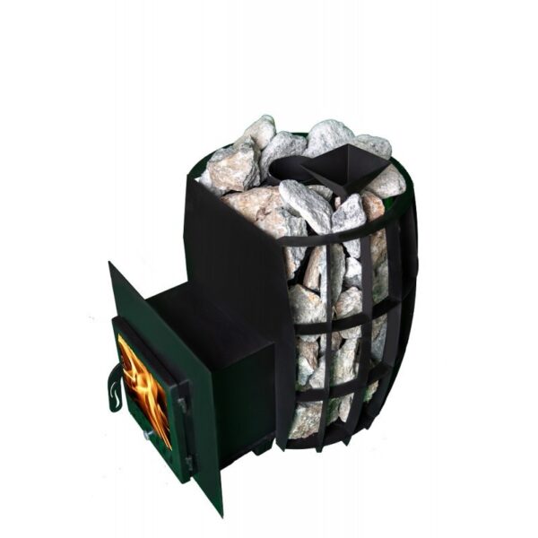 Pirts krāsns Etna Barrel 18 ar stikla durvīm - Image 3