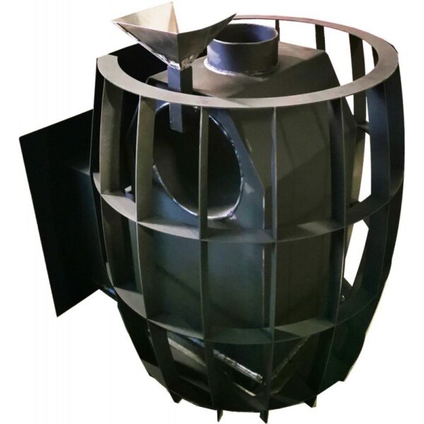 Pirts krāsns Etna Barrel 18 ar stikla durvīm - Image 6