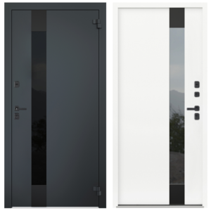 Alumīnija metāla durvis ar termopārrāvumu privātmājām BOSTON AG2-6010