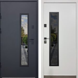 Metāla durvis ar stiklu un termopārrāvumu Prime Max