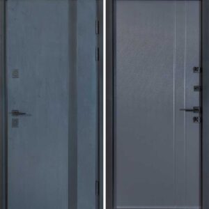 Metāla durvis TERMO HOUSE 710/265 Tumšs antracīts/Antracīts pelēks